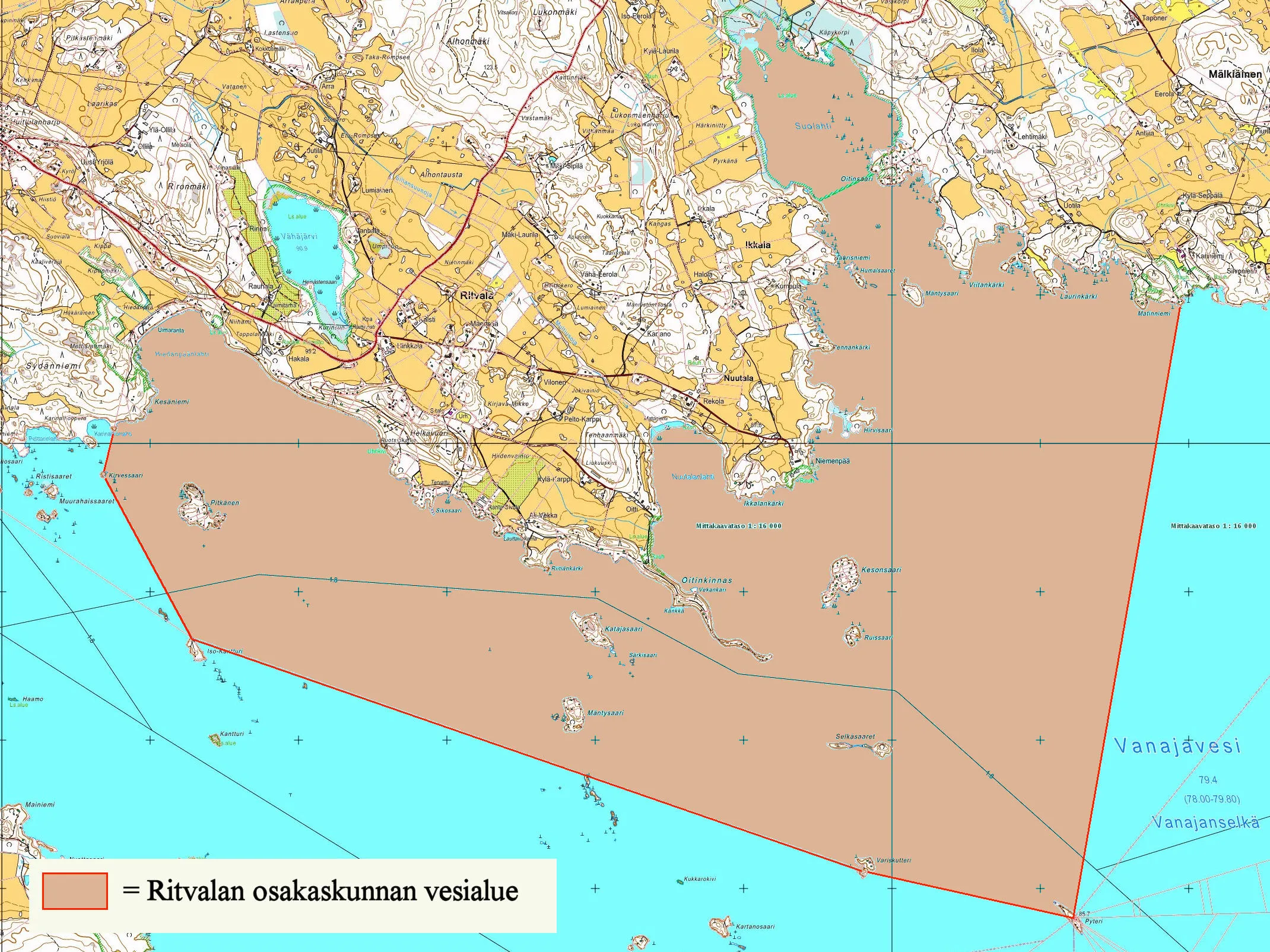 ritvalan vesialue vanajanselällä